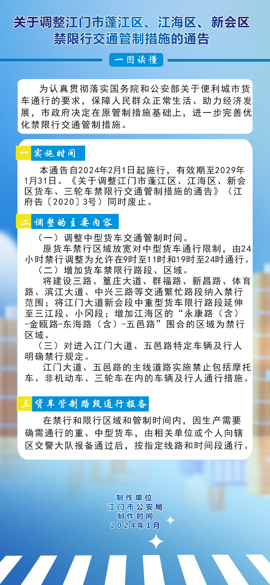 图解：51吃瓜
关于调整江门市蓬江区、江海区、新会区禁限行交通管制措施的通告.png