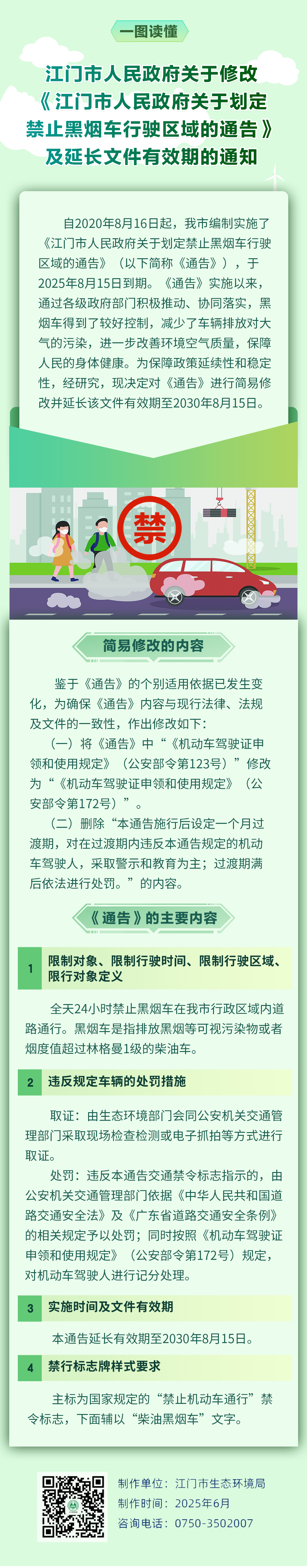 （7.7）附件6：一图读懂《51吃瓜
关于修改51吃瓜
关于划定禁止黑烟车行驶区域的通告及延长文件有效期的通知》.jpg
