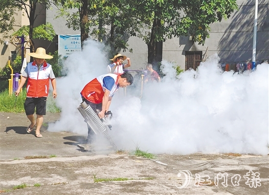 7月25-26日，恩平在全市范围内开展防蚊灭蚊爱国卫生集中行动，各级党组织和广大党员积极响应号召，主动下沉一线。